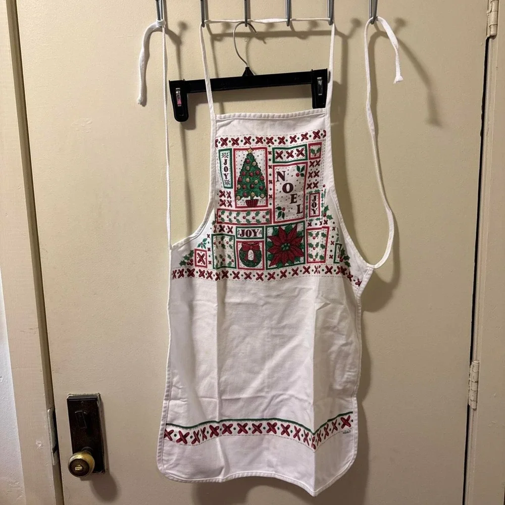 christmas apron vintage